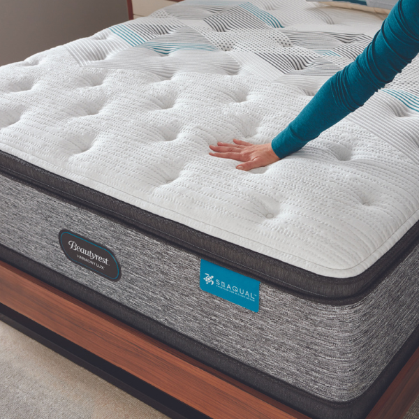 Colchón Beautyrest Harmony Lux Hybrid | Palm Bay | Euro Pillow Top | 13" | Escala 5.7