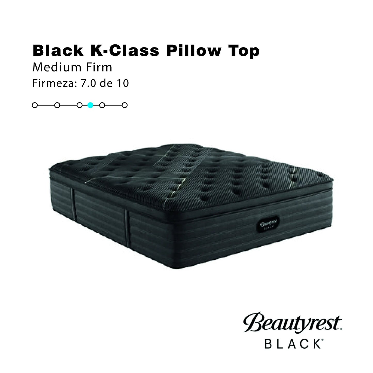 Colchón Beautyrest Black K-Class Medium Firm Pillow Top