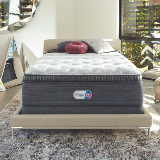 Beautyrest platinum garmon plush pillow best sale top mattress